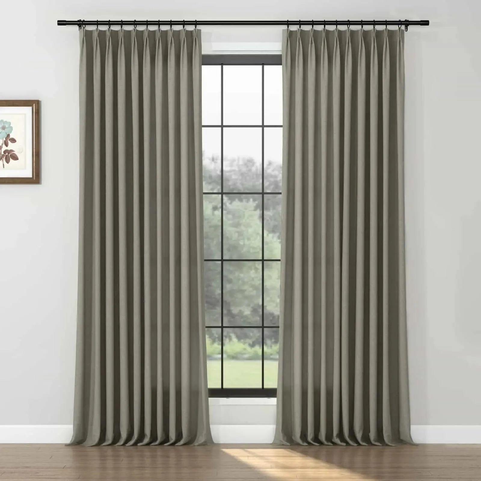 Karin Pure Wool Curtain Pleated