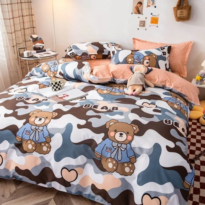 Kawaii Sheets and Pillowcases Quilt Bedding Set