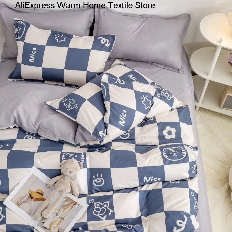 Kawaii Sheets and Pillowcases Quilt Bedding Set