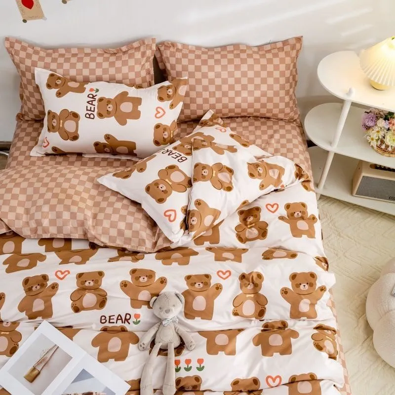 Kawaii Sheets and Pillowcases Quilt Bedding Set