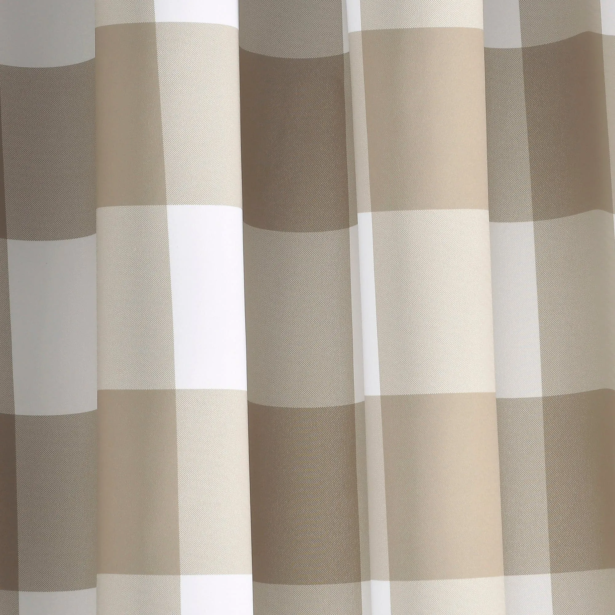 Kelly Checker Light Filtering Window Curtain Panel Set