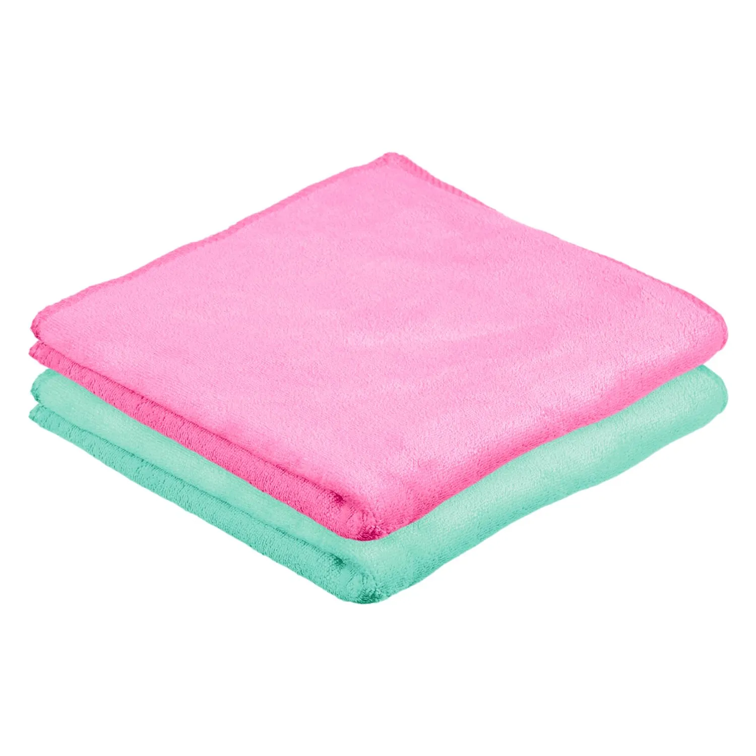 Kuber Industries Cleaning Towel | Reusable Cleaning Cloths for Kitchen | Duster Towel for Home Cleaning | 400 GSM Cleaning Cloth Towel for Car | Bike | 50x70 | Pack of 2 | Multi