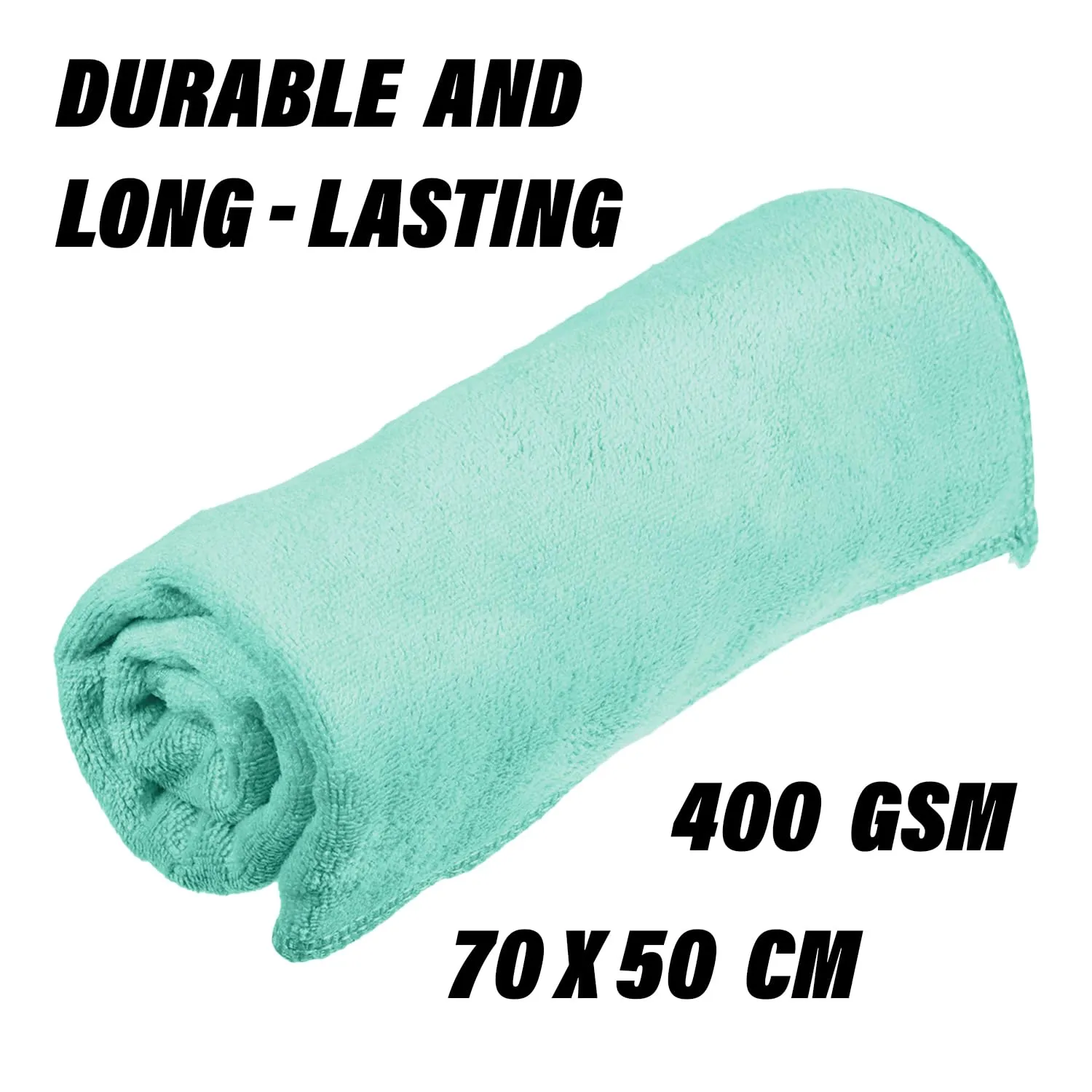 Kuber Industries Cleaning Towel | Reusable Cleaning Cloths for Kitchen | Duster Towel for Home Cleaning | 400 GSM Cleaning Cloth Towel for Car | Bike | 50x70 | Pack of 2 | Multi