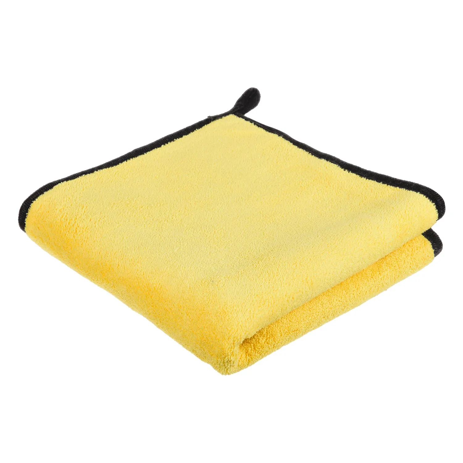 Kuber Industries Cleaning Towel | Reusable Cleaning Cloths for Kitchen | Duster Towel for Home Cleaning | 400 GSM Cleaning Cloth Towel with Hanging Loop | 40x40 | Yellow