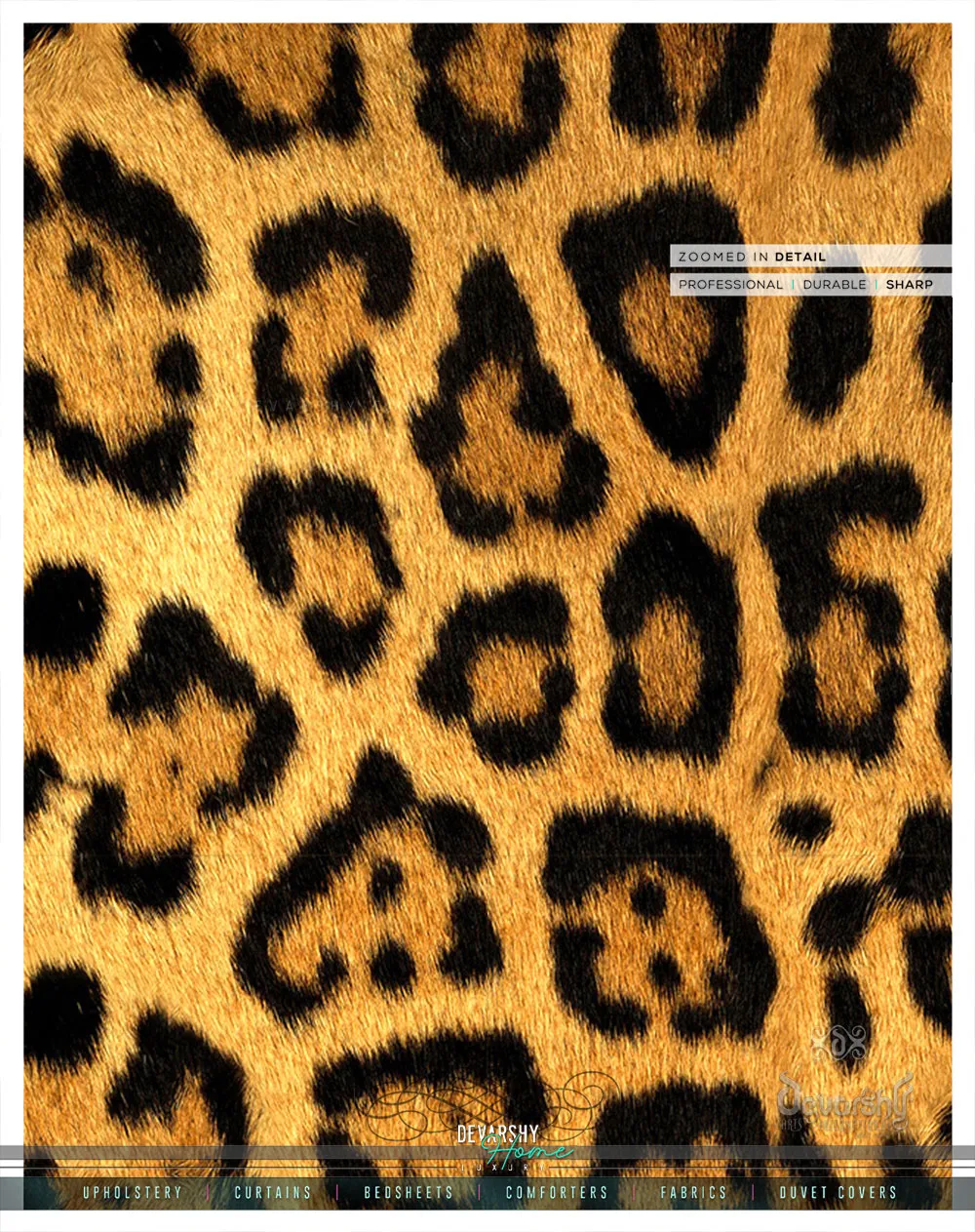 Leopard Skin Print PREMIUM Curtain Panel. Available on 12 Fabrics. Heavy & Sheer. Made to Order. 100166