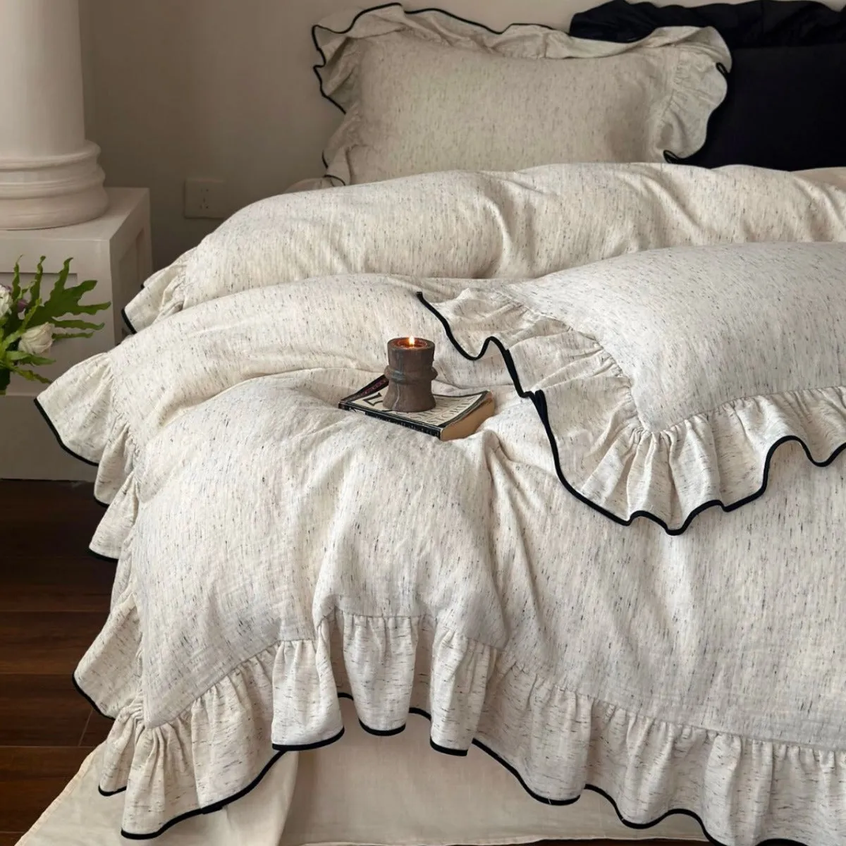 Élise French Ruffled Double Gauze Bedding Bundle