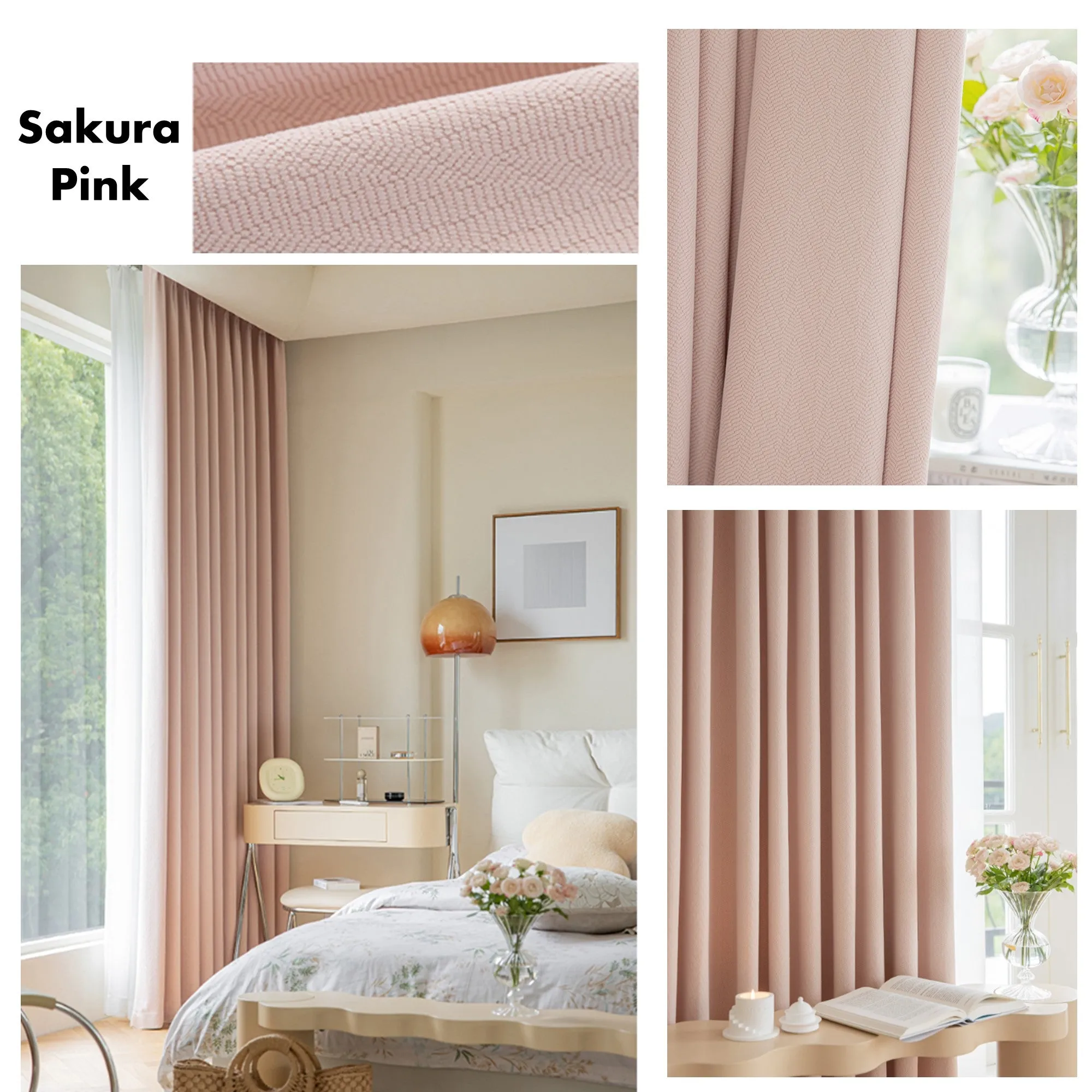 Lisse Textured Window Curtains Drapery