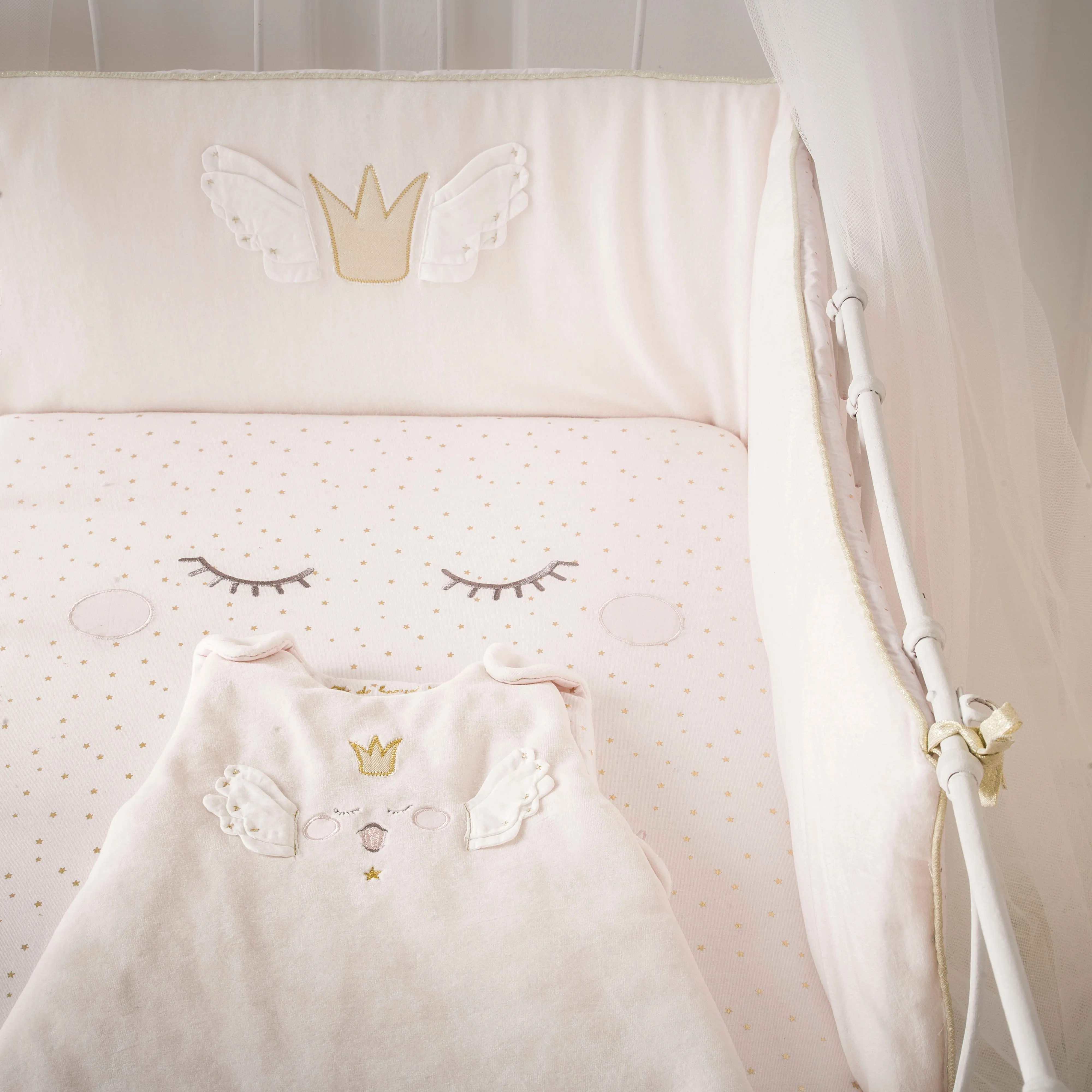 Little Crevette Bed Sheets Princess Swan