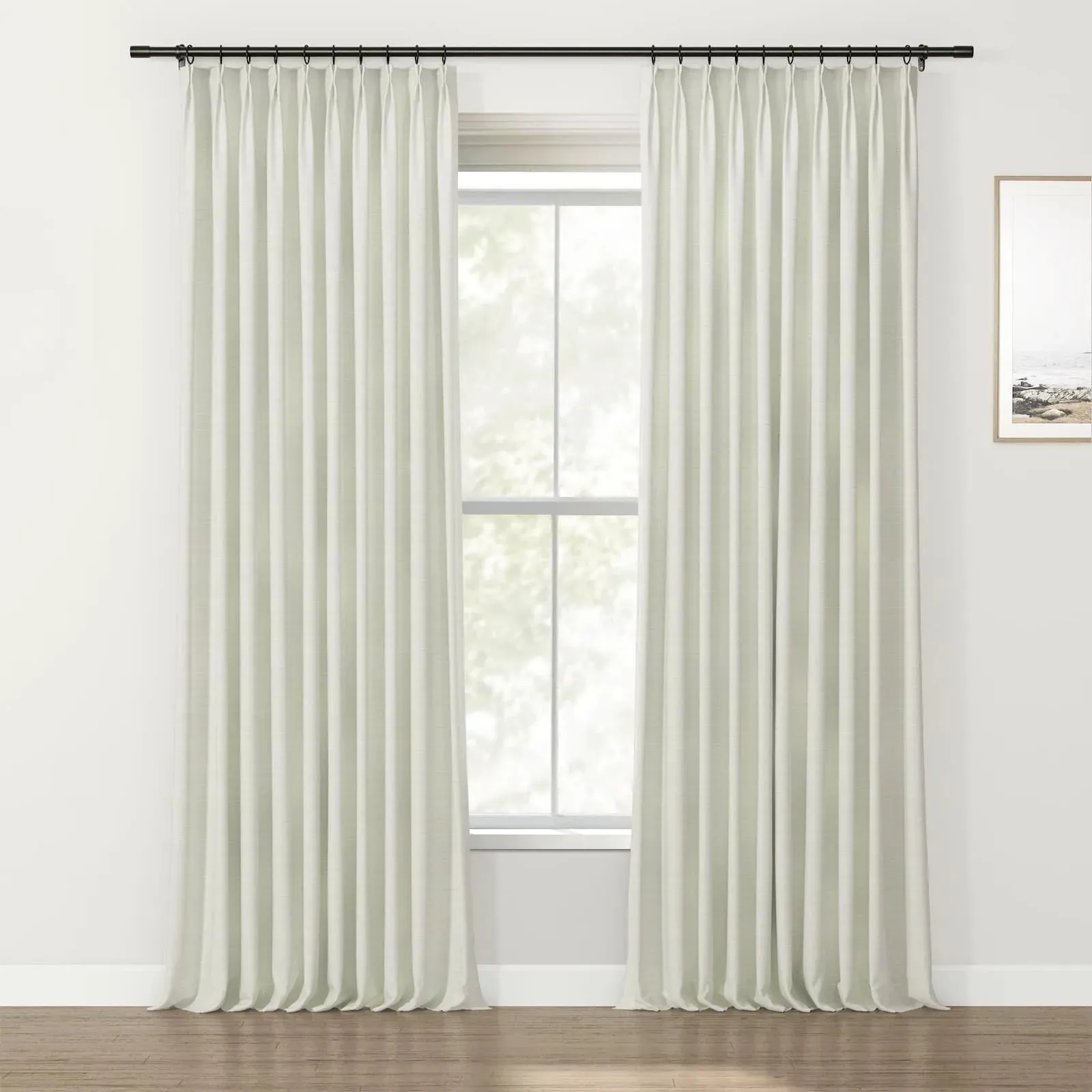 Lydia Diamond Jacquard Curtain Pleated