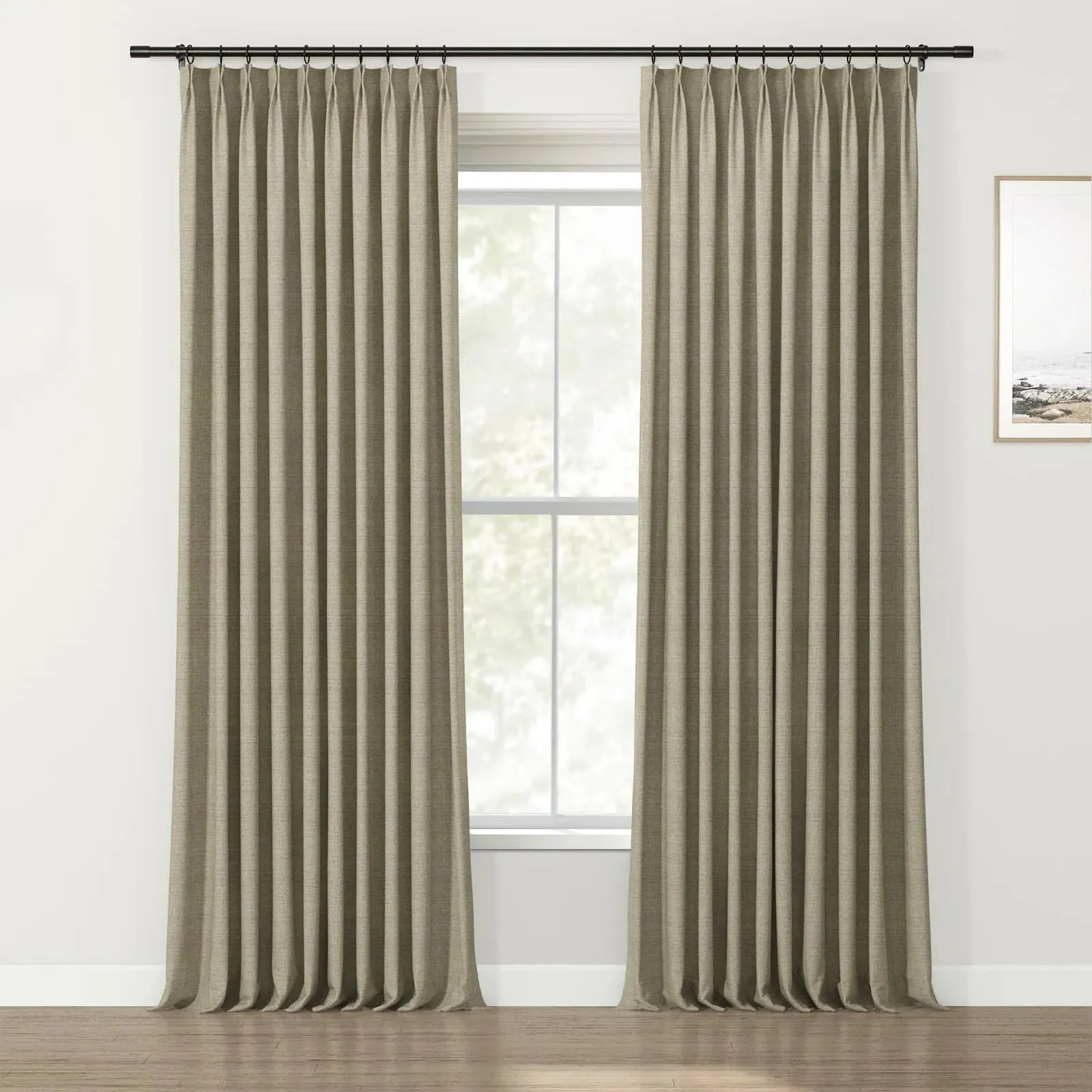 Lydia Diamond Jacquard Curtain Pleated