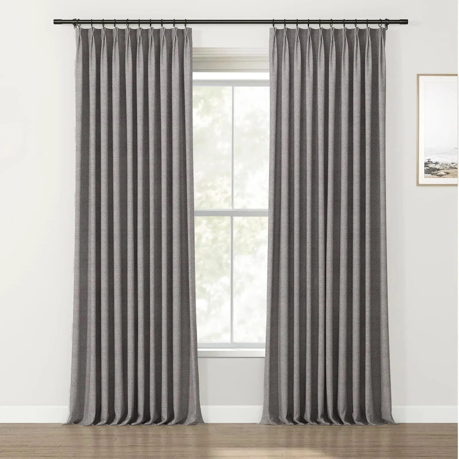 Lydia Diamond Jacquard Curtain Pleated