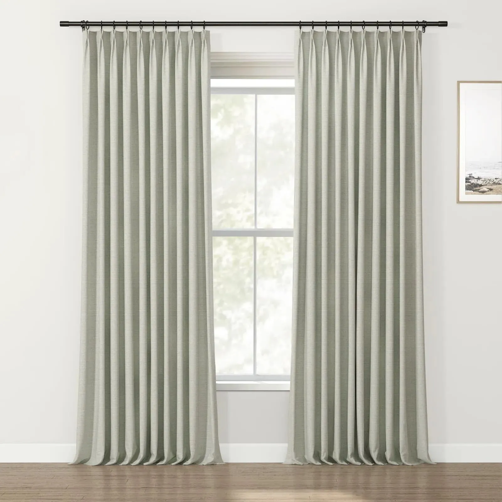 Lydia Diamond Jacquard Curtain Pleated