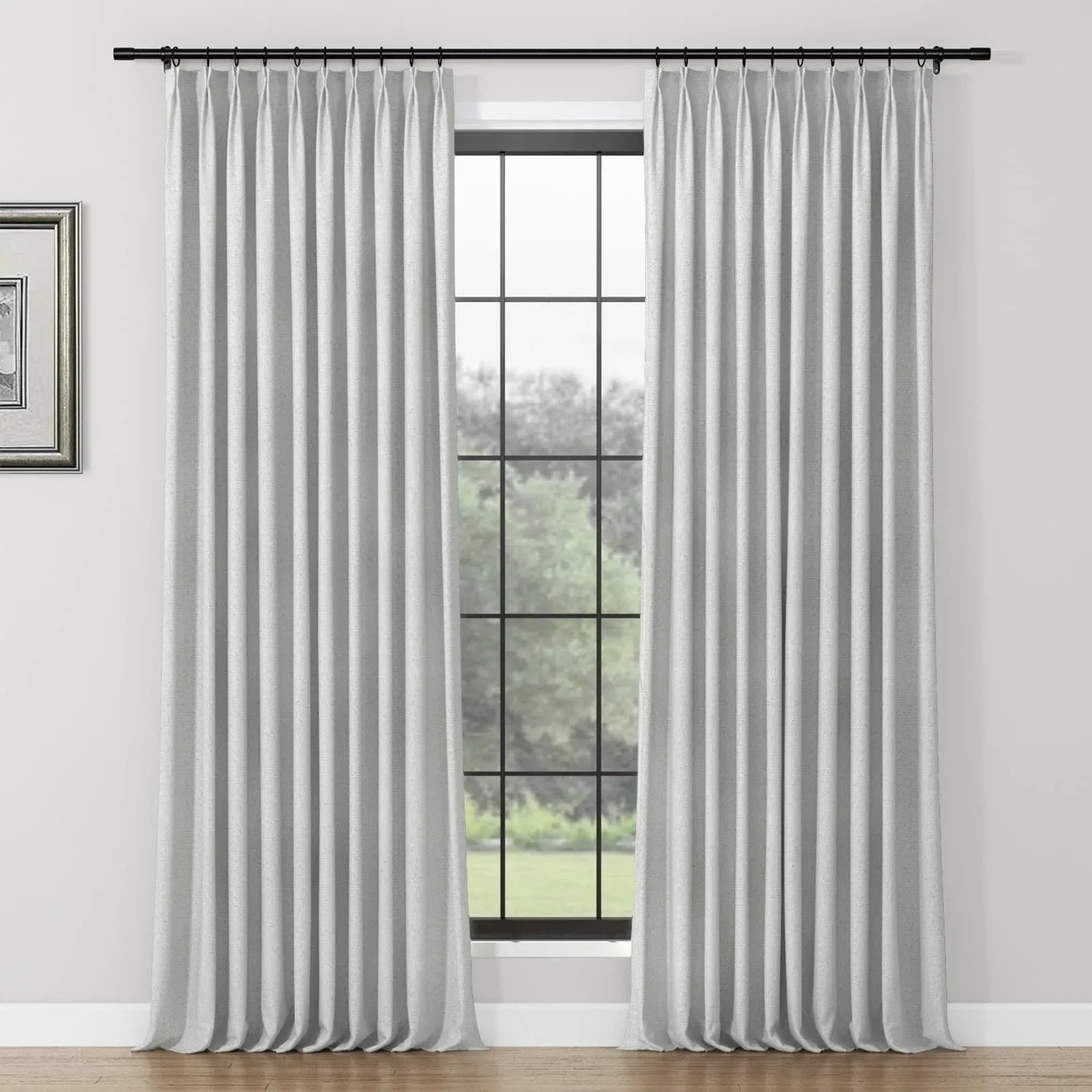 Lydia Rove Jacquard Curtain Pleated