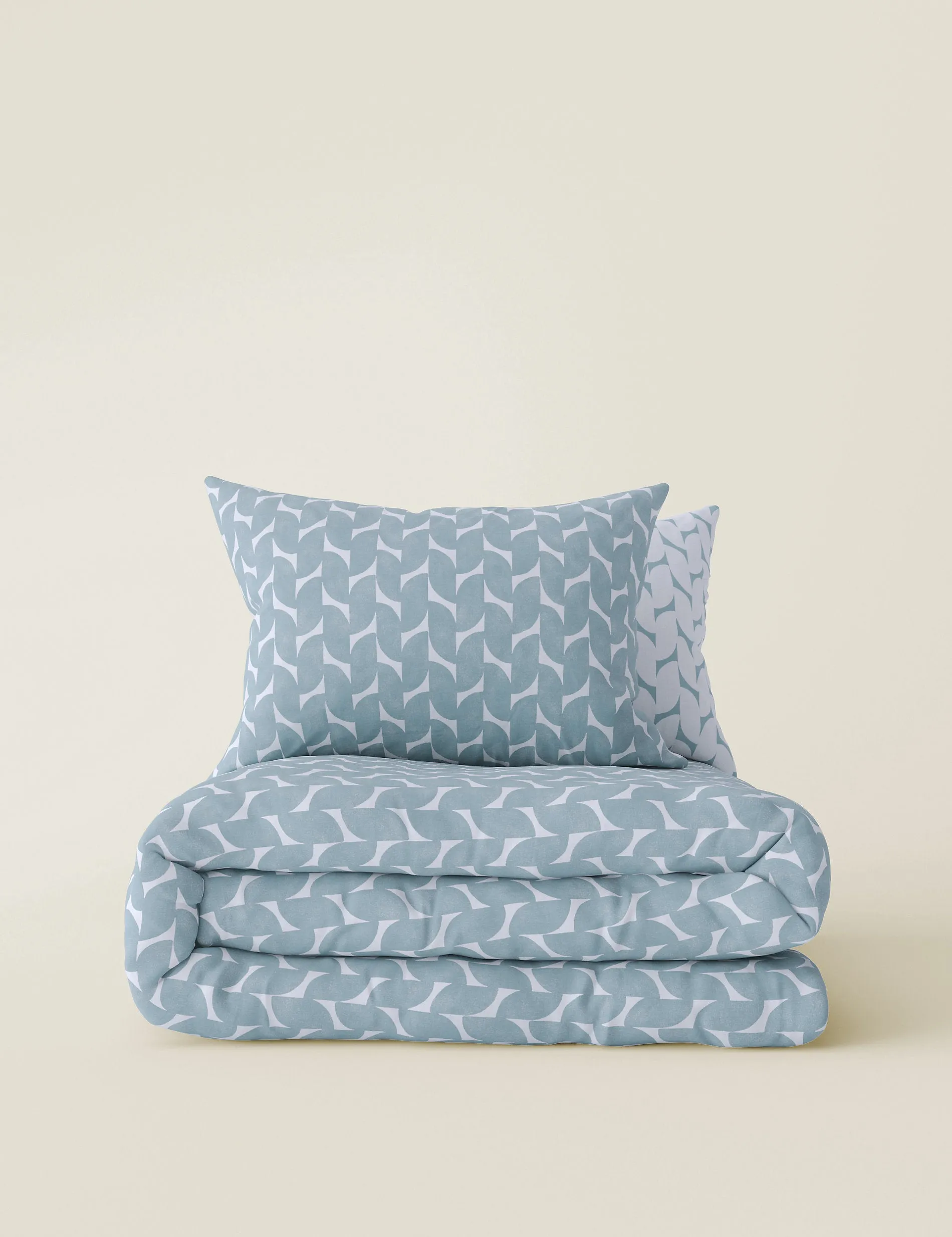 Marks & Spencer Geometric Cotton Blend Bedding Set