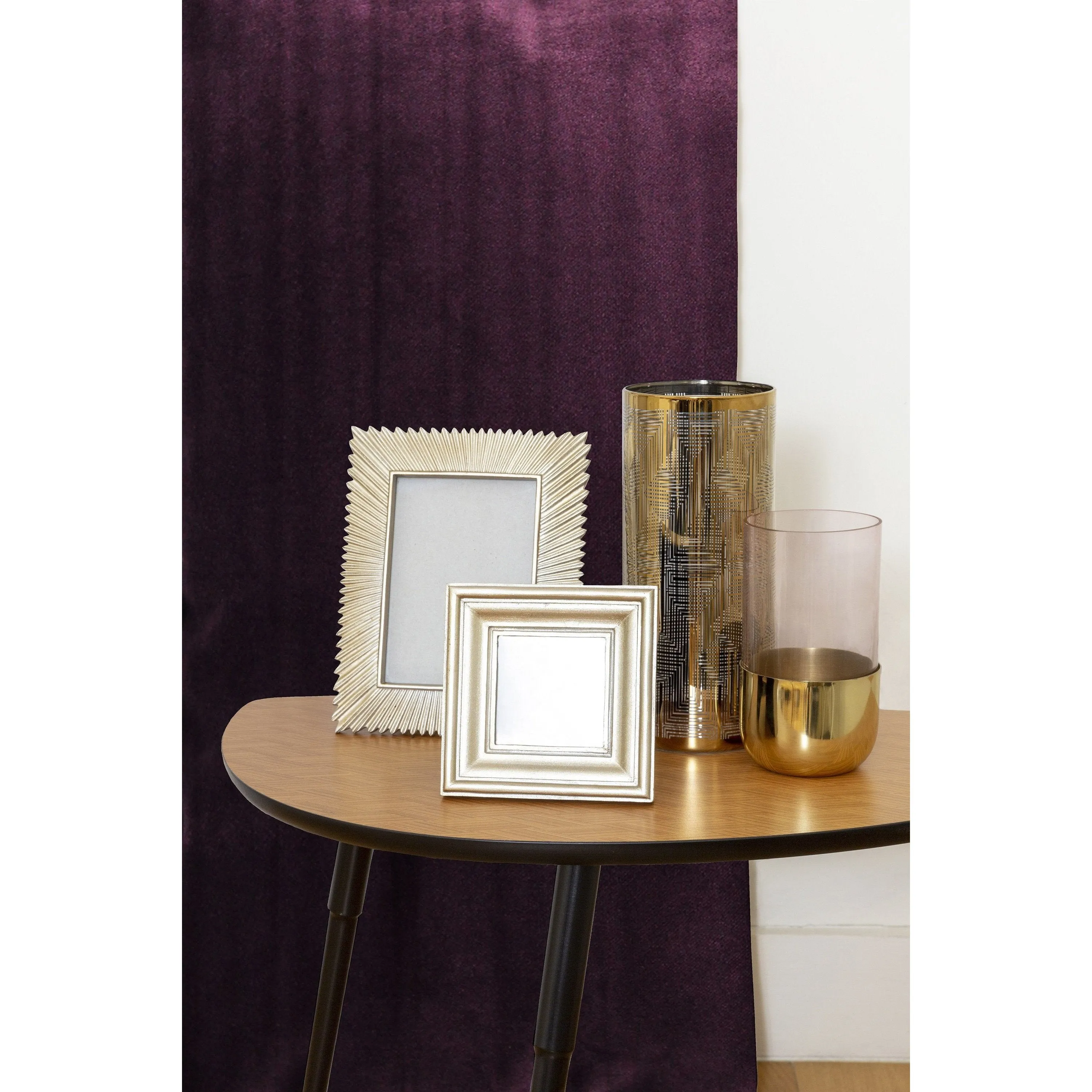 Matt Aubergine Purple Velvet Curtains