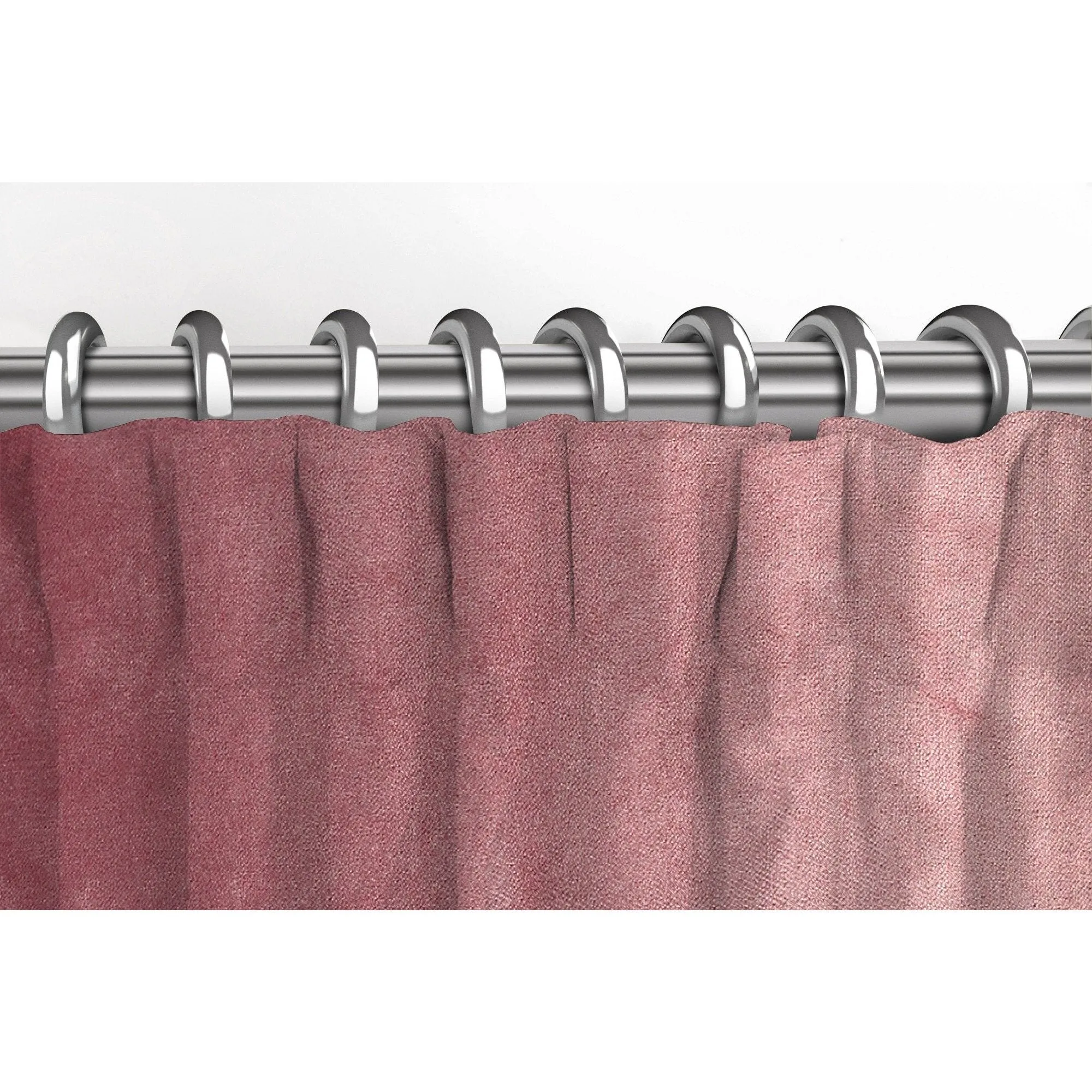 Matt Blush Pink Velvet Curtains