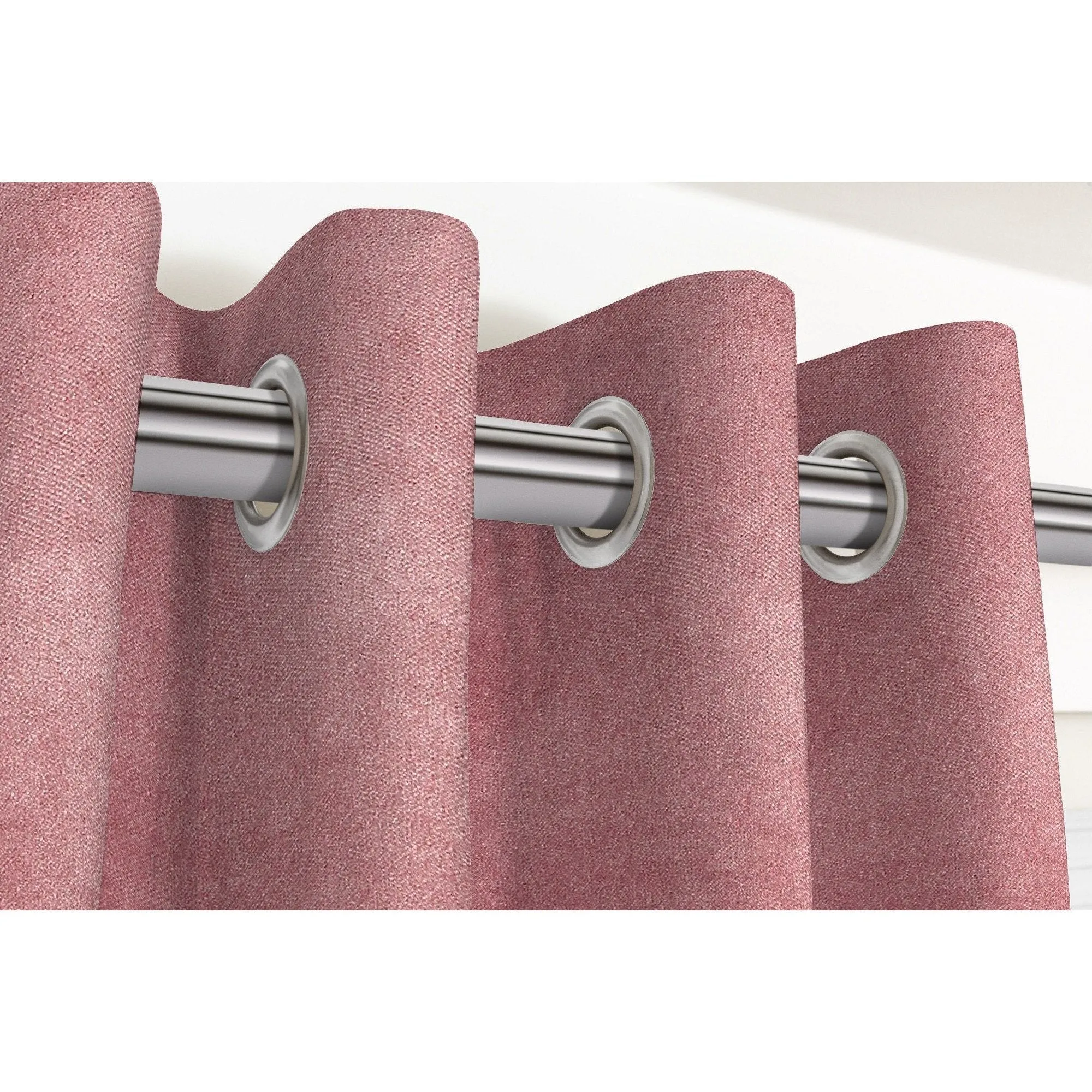 Matt Blush Pink Velvet Curtains