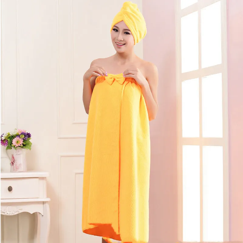 Microfiber Tube Top Bow To Wear Bath Towels