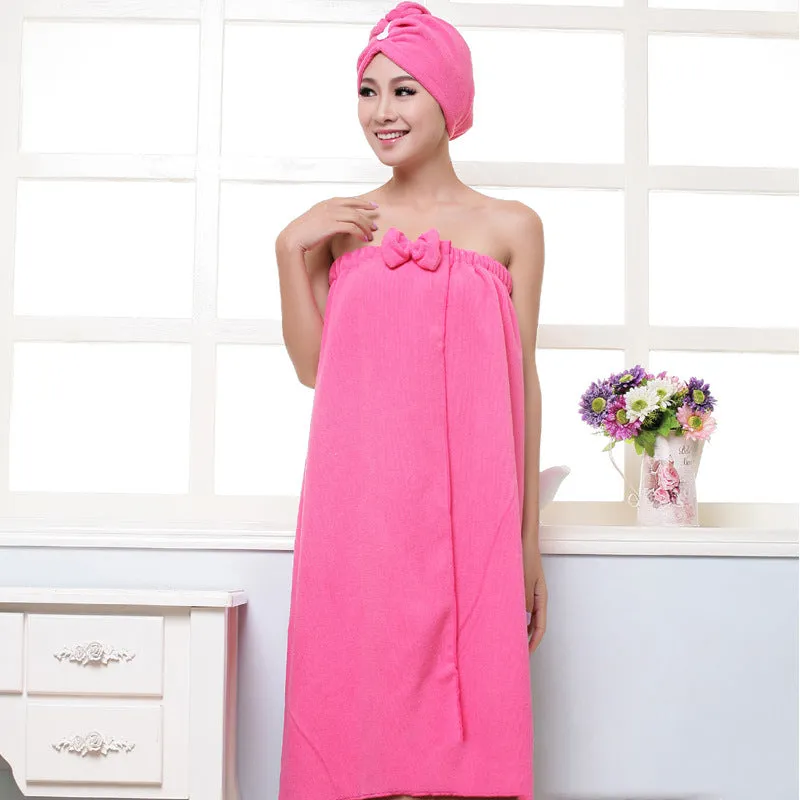 Microfiber Tube Top Bow To Wear Bath Towels