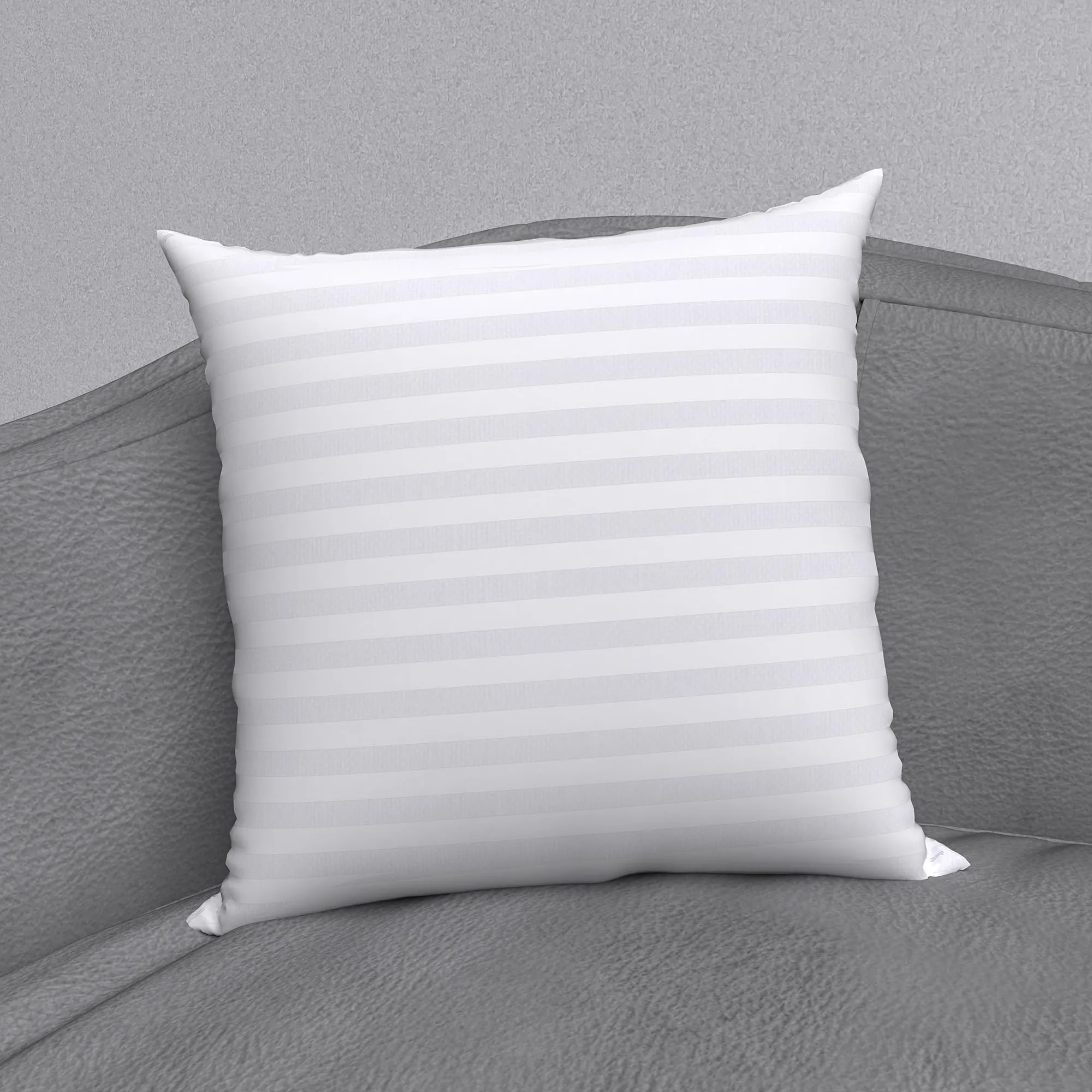 Premium Hotel Quality Soft Fiber Cushion Set by MY ARMOR - Set of 5, Stripe Pattern, 16X16 inches