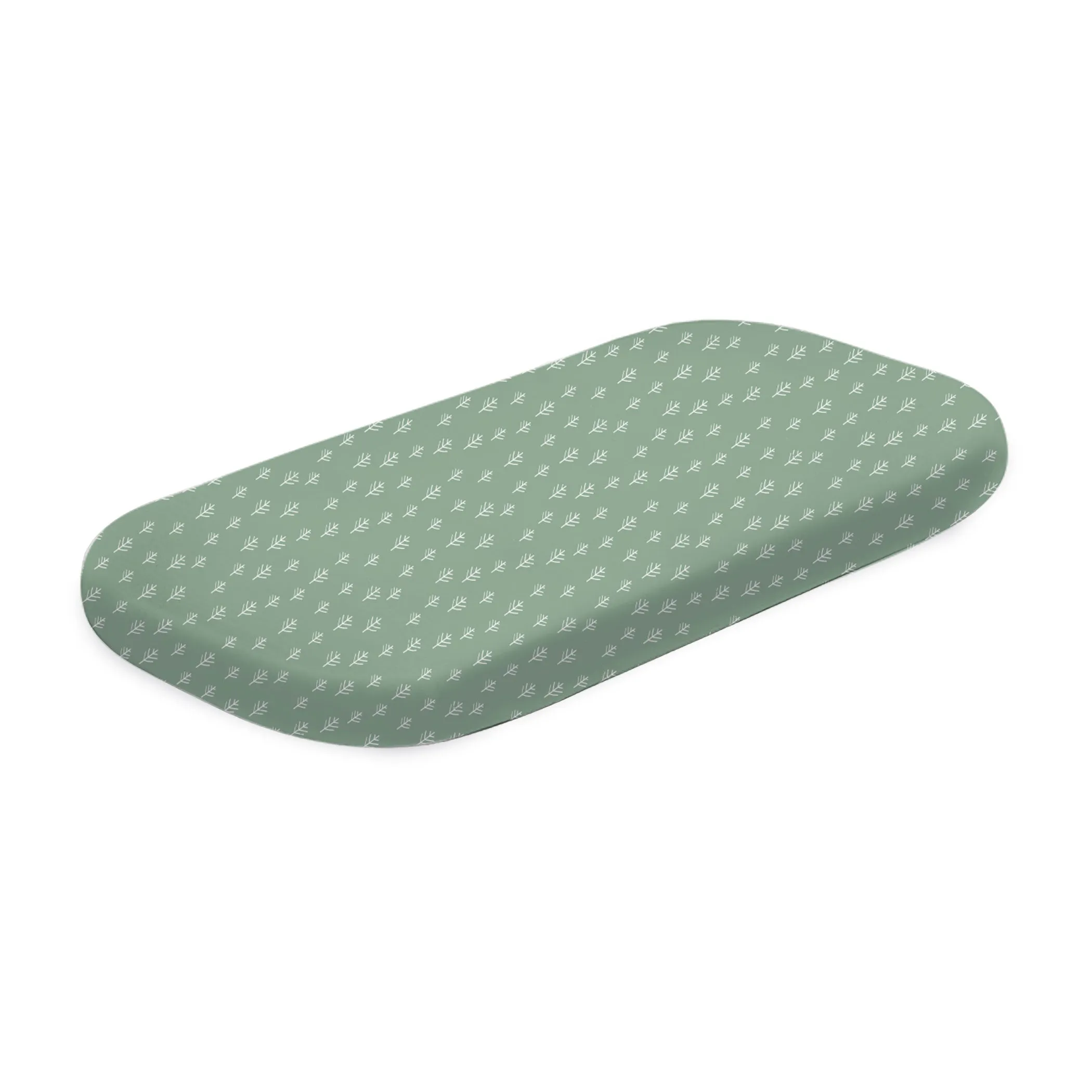 Nordic 2pk Jersey Co Sleeper/Bedside Sleeper Fitted Sheets Avocado/Forest