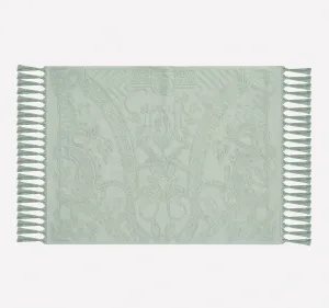 Palm Jacquard 800GSM Bath Mat Mint