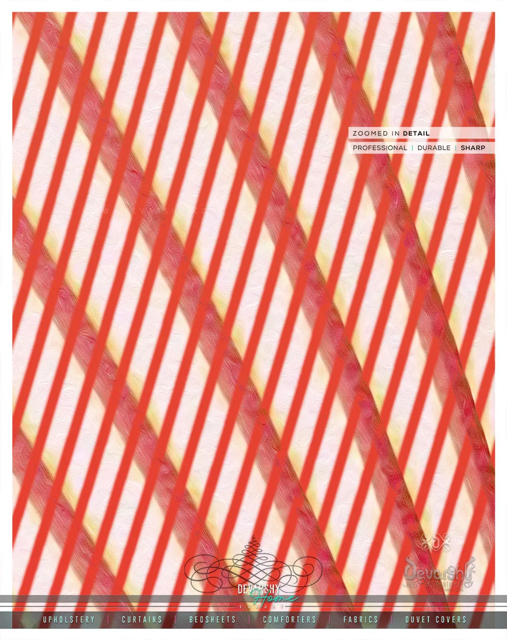 Peach Nazca Lines Printed PREMIUM Curtain Panel. Available on 12 Fabrics. Heavy & Sheer. 100047D