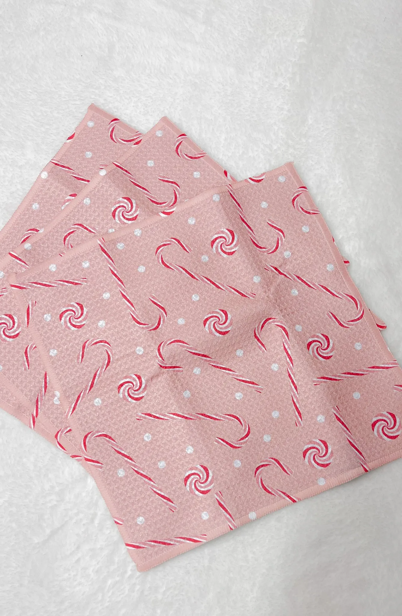 Pink Peppermint Dishcloth Set | 3 Pc