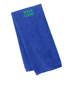 Port Authority Microfiber Customized Golf Towels, Royal