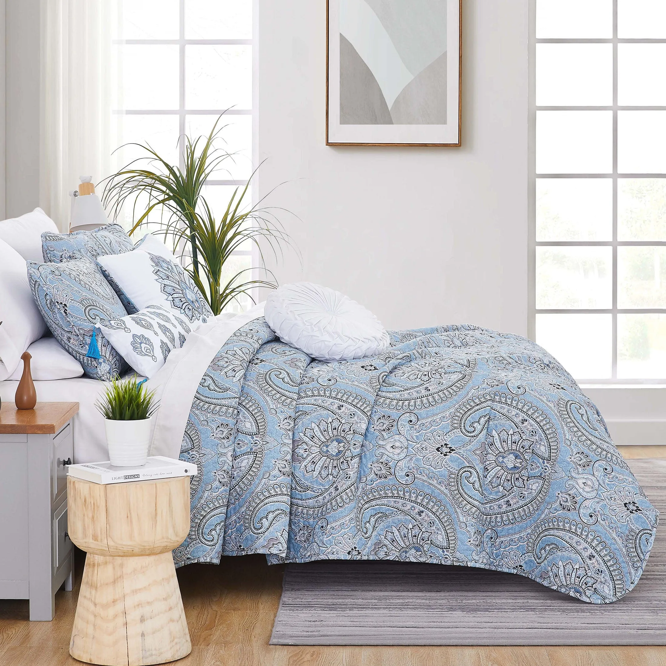 Pure Melody 6-Piece Quilt Bedding Set