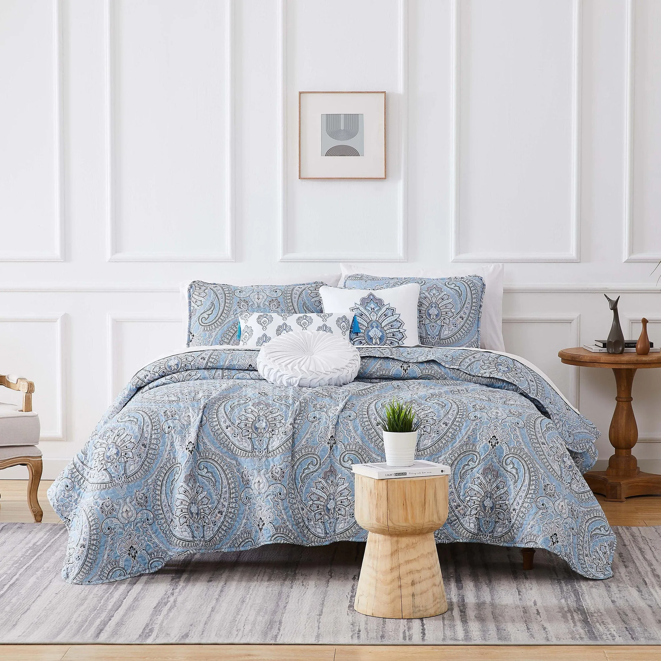 Pure Melody 6-Piece Quilt Bedding Set