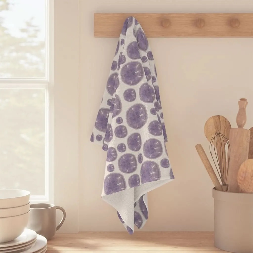 Purple Sand Dollar Soft Kitchen Towel