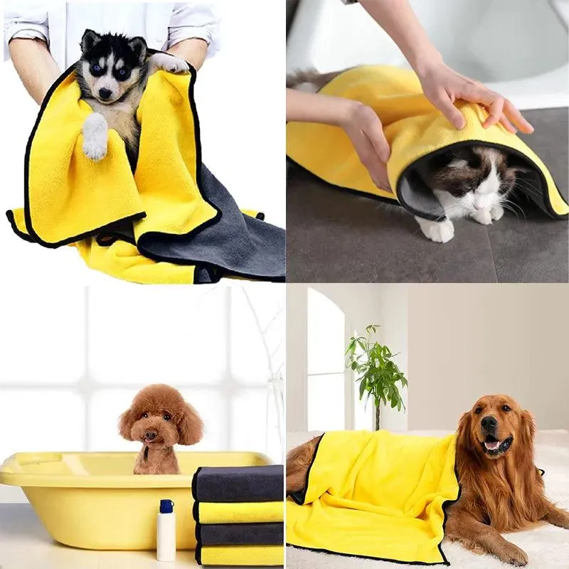 Quick-Drying Soft Absorbent Pet Towels