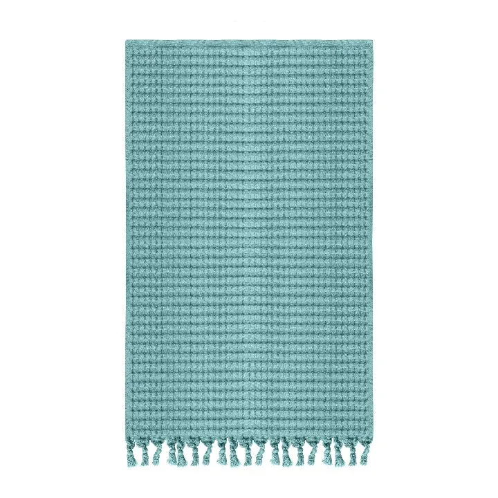 Seafoam Tassel Hand Towel Set of 2, Modern Style