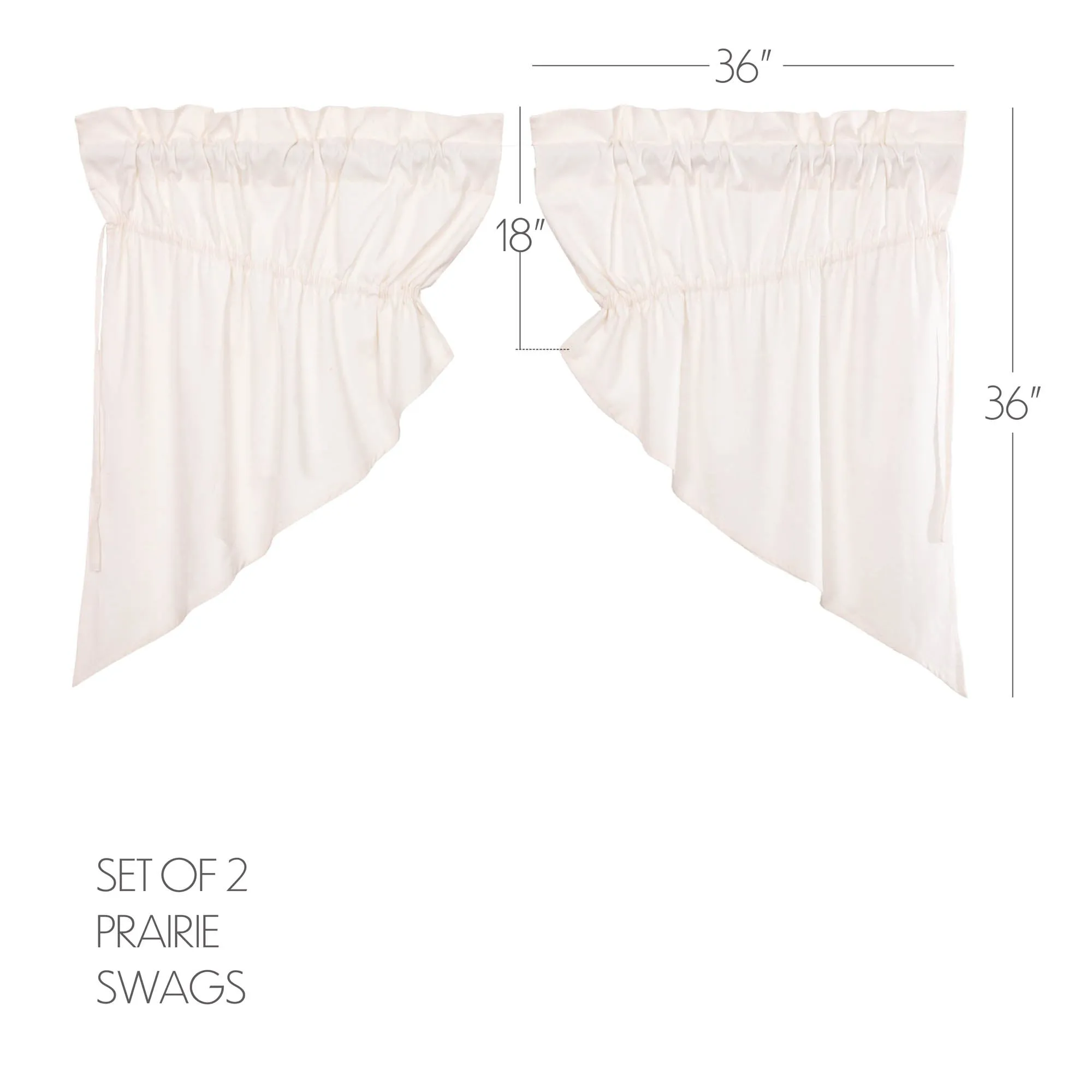 Simple Life Flax Swag Set of 2