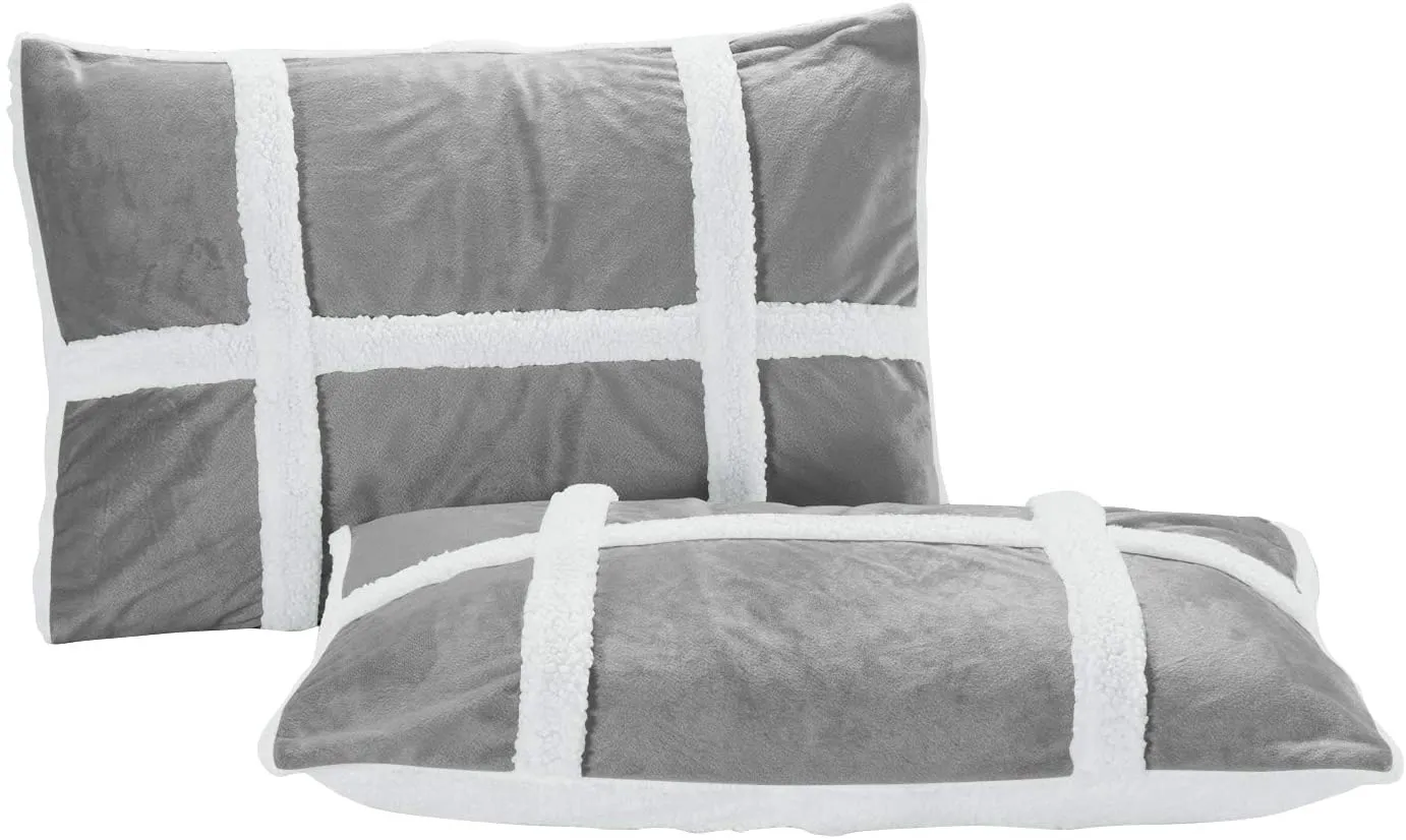 Softest Coziest Sherpa Premium Quality Down Alternative Micro-Suede 3 pcs Reversible Comforter Set