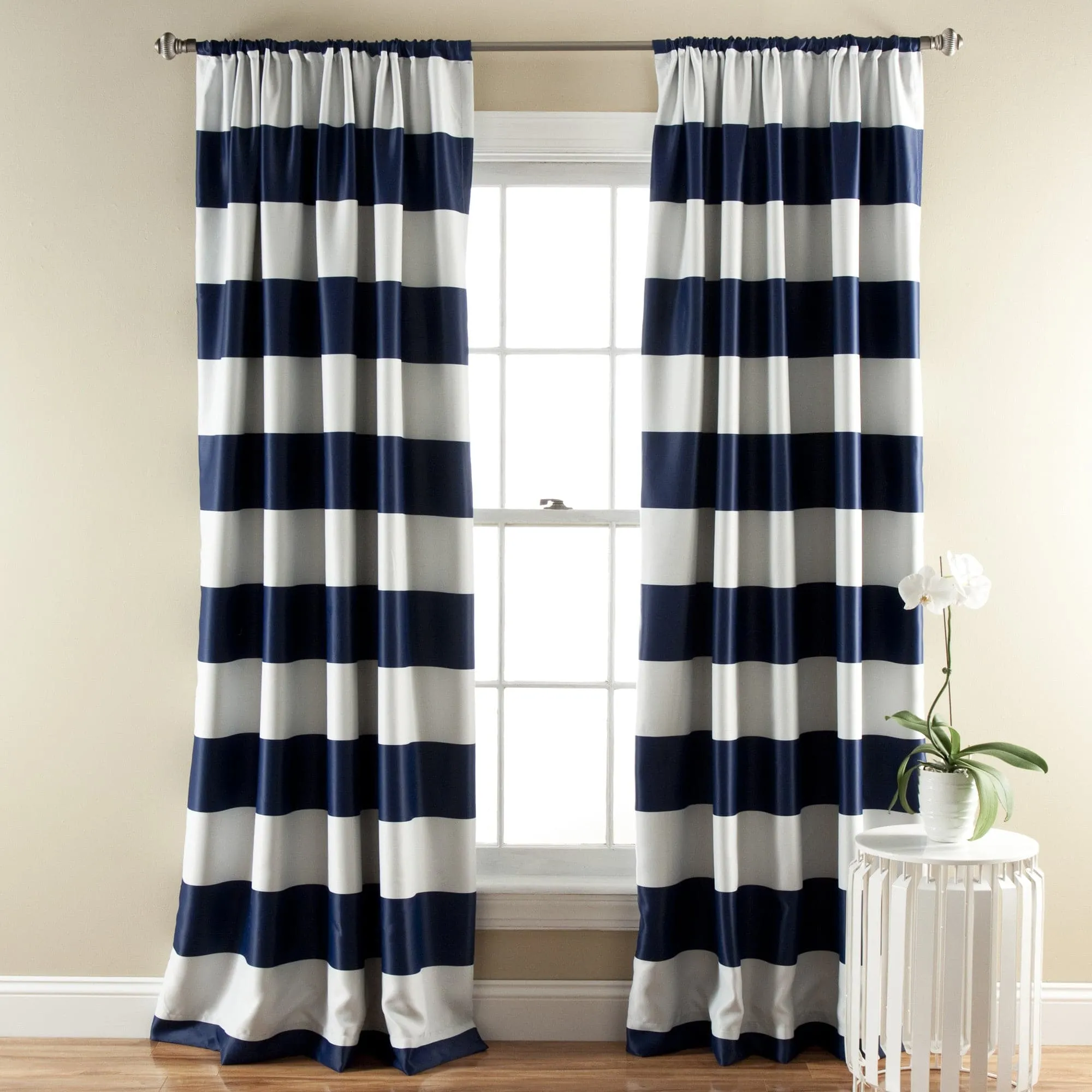 Stripe Blackout Window Curtain Set