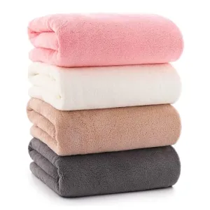 SynSo Microfiber Clothes Pack of 4 High Absorbent Cleaning Cloth Lint Free Cloths for Kitchen Wiping Bathroom Furniture Wood Glass & Mirrors (25 * 25 cm) (Random Colors)