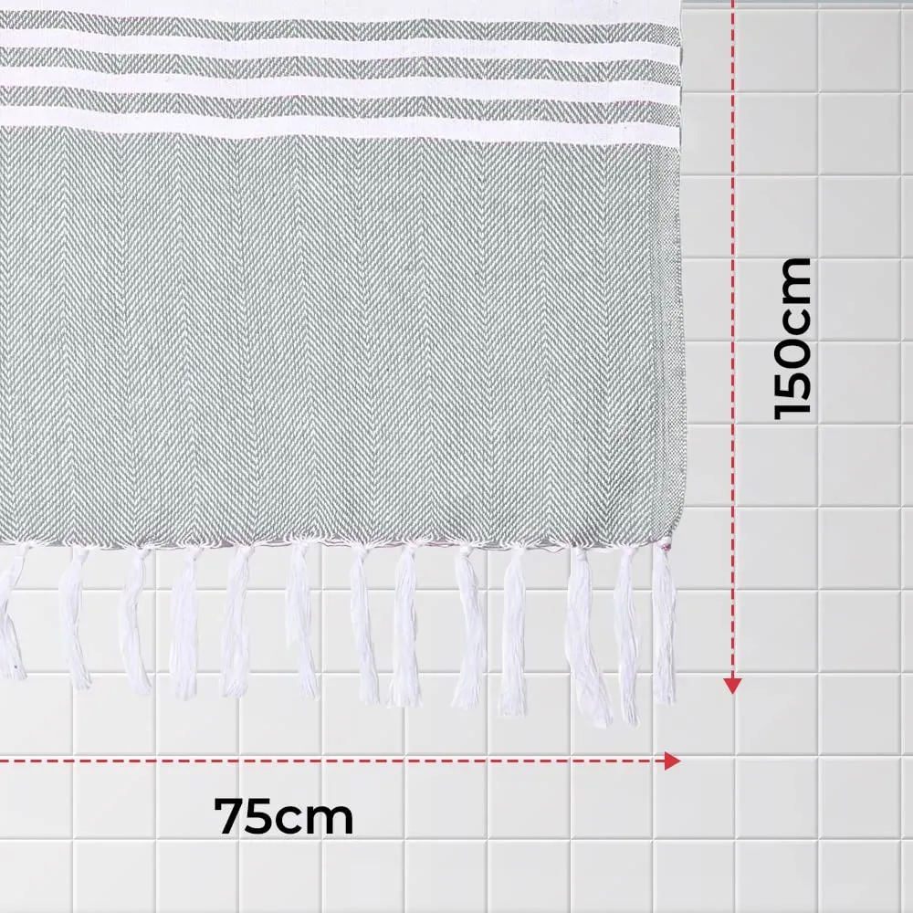 The Better Home Cotton Bath Towel (150cmx75cm, 200gsm) | Soft Towel for Men Women | Anti-Odour High Absorbency Quick Dry Towel | Hair Drying Towel for Women | Turkey Towels for Bath Large Size (Grey)